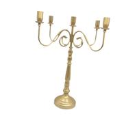 rockible Porte-bougie, bougeoir, support bougie, décoration bureau pour salle à manger ou fête, or, 5 Têtes