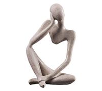 rockible Résine Penseur Sculpture Statue Figurines Décor à La Travail Bureau Ornement Cadeaux d'anniversaire Moderne Maison Figurine Ornements, Bien Penser