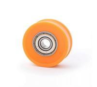 rockible Roue de Coulisse pour Porte Coulissante Poulie Rouleau Roulement Caoutchouc Acier à Faible Traînée pour Déplacement sans Effort Adaptée aux Salle de, Jaune