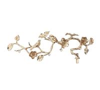 rockible Sculpture Murale avec Oiseaux Brillant, Or Rose, 28.8x11x3.1cm