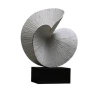 rockible Sculpture Table Raffinée Statuette Table Compacte Sculpture avec Socle pour Salon, 23 15 50cm, Décoration Blanche Grande