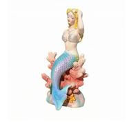 rockible Statute Sirène Base -Marine Texturé Décoration Table Océanique Détaillé Ornement Aquatique pr