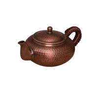 rockible Théière En Cuivre Artisanale Théière avec Poignée Latérale Longue Durée Vaisselle pour Collectionneurs, Array, Cuivre Couleur Vintage, 300ml