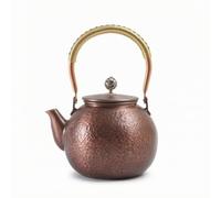rockible Théière En Cuivre Rétro Théière Orientale Classique Vaisselle pour Préparation Traditionnelle du Thé Cha, 1.3L, 2号 Marteau 1.3L