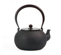 rockible Théière En Fonte Traditionnelle Théière avec Couvercle Bouilloire pour Maison, Théière En Fer Brut Moulé