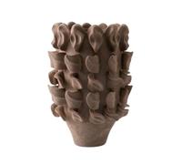 rockible Vase Pétales Mat Vase Décoratif en Céramique Abstrait pour Console, Marron, 27 27 H39cm