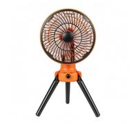 rockible Ventilateur de Camping à LED Bloc D'énergie 10000 mAh Ventilateur Suspendu de Tente Silencieux pour Campeurs, Bureau, Orange