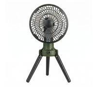 rockible Ventilateur de Camping à LED Bloc D'énergie 10000 mAh Ventilateur Suspendu de Tente Silencieux pour Campeurs, Bureau, Vert Armée