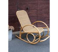 Rocking-chair vintage en rotin n°102