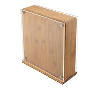 Rockingham Forge Bloc à couteaux magnétique en bambou pour 8 couteaux - Support à couteaux universel pour un rangement simple et hygiénique des couteaux de cuisine