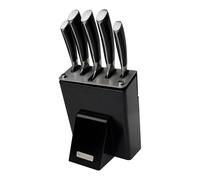 Rockingham Forge Ensemble de 6 couteaux en acier inoxydable avec bloc Equilibrium
