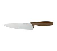 Rockingham Forge Essentials Couteau chef 20 cm inox marron légumes | Manche marron dédié aux légumes, couteau de cuisine coloré pour une préparation alimentaire plus hygiénique