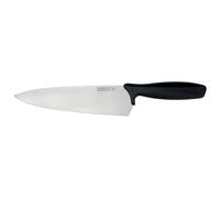 Rockingham Forge Essentials Couteau chef 24 cm inox noir polyvalent | Grand couteau polyvalent avec manche noir, idéal pour la préparation quotidienne des aliments