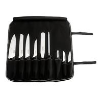 Rockingham Forge Essentials Sac en Rouleau à Couteaux, Étui à Couteaux en toile pour jusqu’à 9 couteaux et accessoires, lames en acier inoxydable, POM poignées