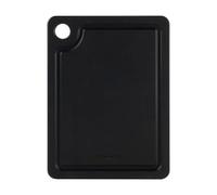 Rockingham Forge Planche à découper en fibre de bois avec rainure noire 20x15x0,6 cm, Résistante à la chaleur, Lavable au lave-vaisselle, Planche à découper en bois avec réservoir à jus hygiénique