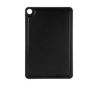 Rockingham Forge Planche à découper en fibre de bois avec rainure noire 45x30x0,6 cm, Résistante à la chaleur, Lavable au lave-vaisselle, Planche à découper en bois avec réservoir à jus hygiénique
