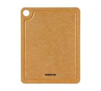 Rockingham Forge Planche à découper en fibre de bois naturelle ac rainure 30x23,5x0,6cm, Résistante à la chaleur, Lavable au lave-vaisselle, Planche à découper en bois avec réservoir à jus hygiénique