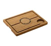 Rockingham Forge Planche à découper et à sculpter en bambou Deluxe à pointes, marron, 48 x 36 cm
