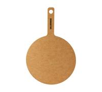 Rockingham Forge Planche à pizza en fibre de bois naturelle, D. 24 cm pour pizza 9 pouces, Planche à découper ronde, Pelle à pizza en bois résistante à la chaleur, Lavable au lave-vaisselle