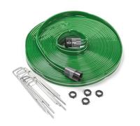 Rocky Mountain Goods Tuyau d'arrosage - Tuyau d'arrosage et de trempage 2 en 1 avec piquets - Tuyau d'arrosage flexible et robuste pour arroser la pelouse et les plantes - Tuyau d'arrosage durable et