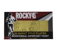 Rocky réplique 45th Anniversary Bicentennial Superfight Ticket plaqué Or 466472