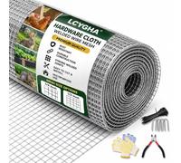 Rodent-Proof Grille, Grillage Anti Rongeur 25CM x 3M Galvanisé | 6MM, Grillage Souple for Protection Parterre Surélevé Jardin Et Anti Souris Insectes Serpents, Moustiquaire Filtre