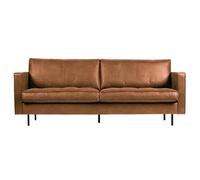 RODEO - Canapé vintage 3 places en cuir marron L230 Marron