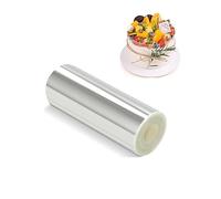 Rodoide Transparent Patisserie, Collier à gateau 10 cm, Rhodoid pour Patisserie Bordure Gâteau Réutilisable en Acétate pour Entourer Les Gâteaux