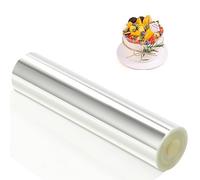 Rodoide Transparent Patisserie, Collier à gateau 20 cm, Rhodoid pour Patisserie Bordure Gâteau Réutilisable en Acétate pour Entourer Les Gâteaux