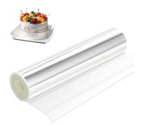 Rodoide Transparent Patisserie, Collier à Gateau 20 cm, Rhodoid pour Patisserie Bordure Gâteau Réutilisable en Acétate pour Entourer Les Gâteaux