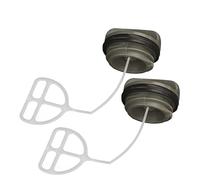 ROEDE Bouchon de Carburant adapté for Husqvarna 340 345 346 350 353 362 365 371 372 372XP, réservoir de gaz, Bouchon de mazout, tronçonneuse, pièces d'outils de Jardin (Color : 2 PC)