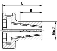 RÖHM Douille de serrage AGILIS 04 Min-D 54