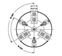 RÖHM RÖHM Mandrin de serrage KFD-200/3 KV ZA170 Quantité:1