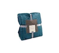 Römer Wellness Plaid Super Moelleux Turquoise - 150 x 200 cm 320 g/m² - Douce, Moelleuse, Antistatique, utilisable Toute l'année comme Plaid - Oeko-Tex 100