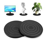 ROEOWENE 2pcs Plateau Tournant pour Moniteur,TV,Ordinateur,Artisanat,Bonsaï | Manuel 20cm Tourne-disque Rotatif Universel Pivotant Plateforme Rotative 360 Degré Support De Base Rotatif