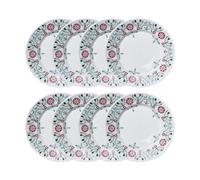 Rörstrand Assiette à dessert Swedish Grace Winter Ø17 cm lot de 8 - Blanc