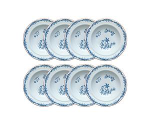 Rörstrand Assiette creuse Ostindia Ø24 cm lot de 8 - Bleu