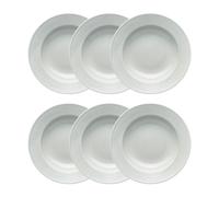 Rörstrand Assiette creuse Swedish Grace 25 cm lot de 6 Brume(gris)