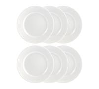 Rörstrand Assiette Swedish Grace 17 cm. lot de 6 snö (blanc)