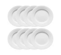 Rörstrand Assiette Swedish Grace Ø24 cm lot de 8 - Neige (blanc)