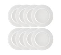Rörstrand Assiette Swedish Grace Ø27 cm lot de 8 - Neige (blanc)