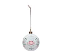 Rörstrand Boule de Noël Swedish Grace Winter Ø8 cm Blanc