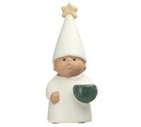 Rörstrand Figurine de garçon avec étoile Lucia blanc
