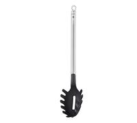 Rösle Basics Line Pelle à spaghetti avec manche en acier inoxydable 30,5 cm, Argenté/Noir