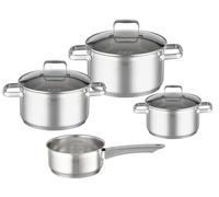 RÖSLE Batterie de Cuisine CHARM - 1 Cocotte, 1 Faitout, 1 Marmite et 1 Casserole de Qualité Supérieure en Acier Inoxydable 18/10 - Compatible Induction, Passe au Lave-Vaisselle