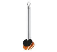 RÖSLE Brosse à Vaisselle antibactérienne, Brosse de Cuisine avec tête remplaçable, Acier Inoxydable 18/10, Poils en Polyester résistants, Passe au Lave-Vaisselle