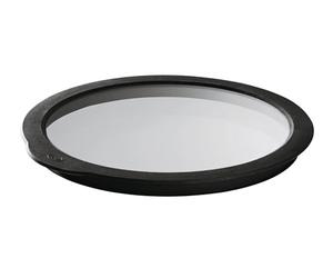 RÖSLE Couvercle Fraîcheur en Verre avec Bord en Silicone - Couvre Tout Alimentaire pour Fermer Saladiers, Bols, Casseroles - Passe au Lave-Vaisselle, 20 cm