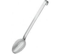 RÖSLE Cuillère percée pour les Légumes, avec Crochet, Louche perforée Haut de Gamme avec Manche en Crochet, Acier Inoxydable 18/10, Passe au Lave-Vaisselle, Longueur 31,5 cm