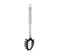RÖSLE Cuillère à Spaghetti avec Silicone, Louche à Spaghetti Haut de Gamme avec Manche Rond et Revêtement en Silicone, Acier Inoxydable 18/10, Passe au Lave-Vaisselle