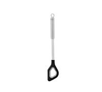RÖSLE Cuillère de Cuisine Percée et Siliconée, Cuillère à Pot Haut de Gamme avec Revêtement en Silicone et Manche Rond, Acier Inoxydable 18/10, Passe au Lave-Vaisselle